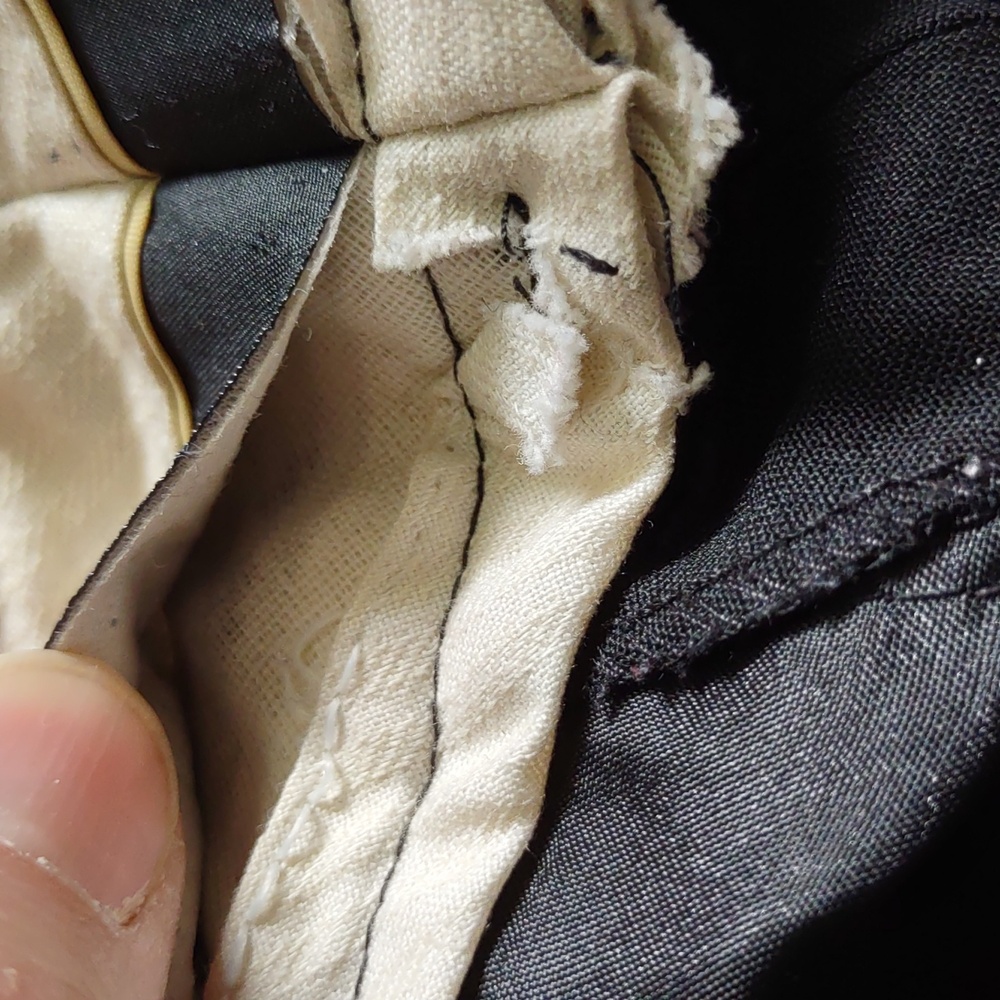 Theory Black Wool Blend 4 Pocket Wide Leg Zipper Closure Dress Trouser Size 4 - Picture 11 of 13